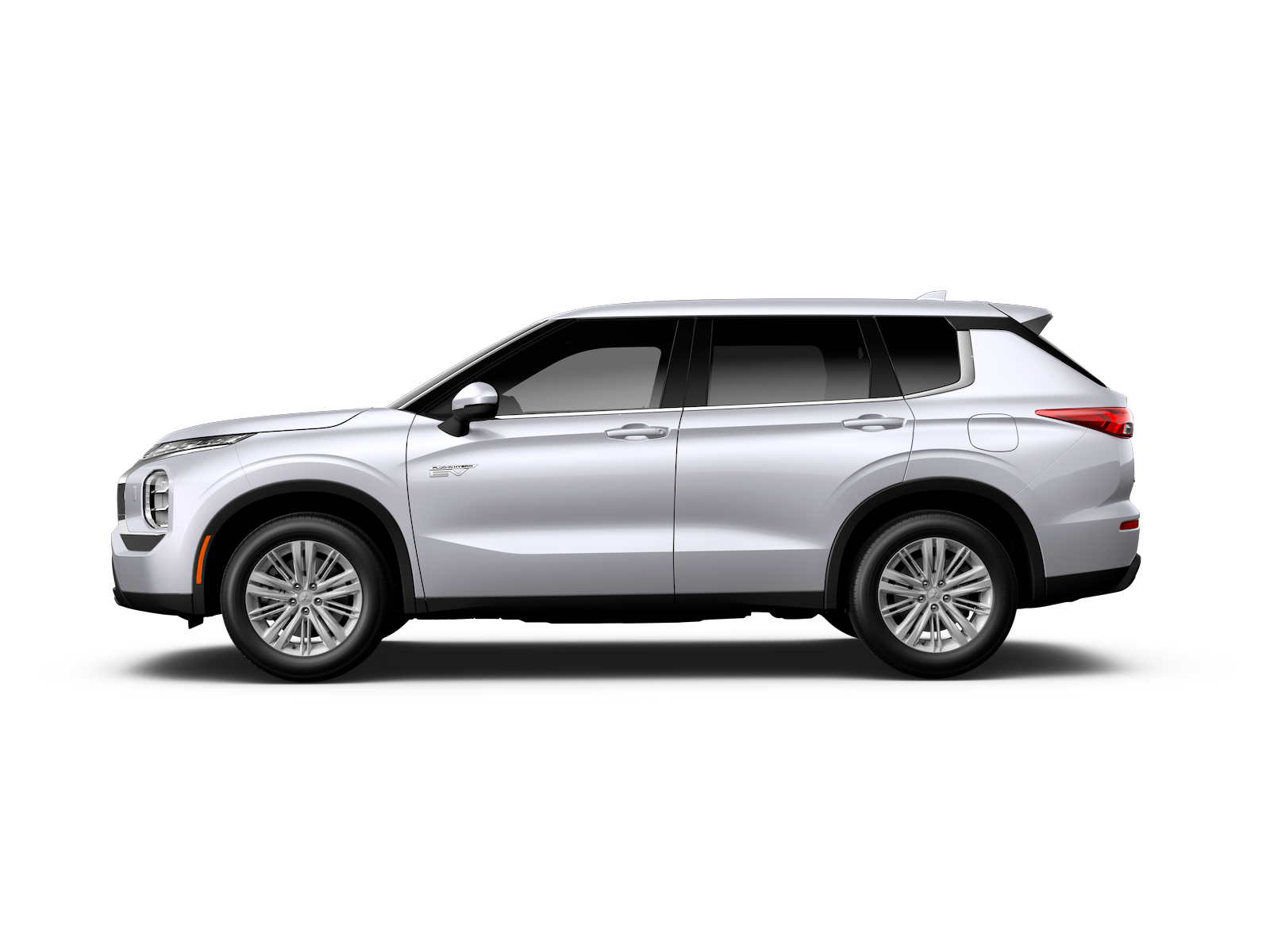 A white 2023 Mitsubishi Outlander PHEV
