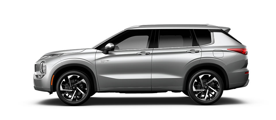 A silver 2024 Mitsubishi Outlander PHEV