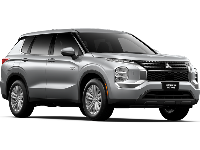 A silver 2024 Mitsubishi Outlander PHEV