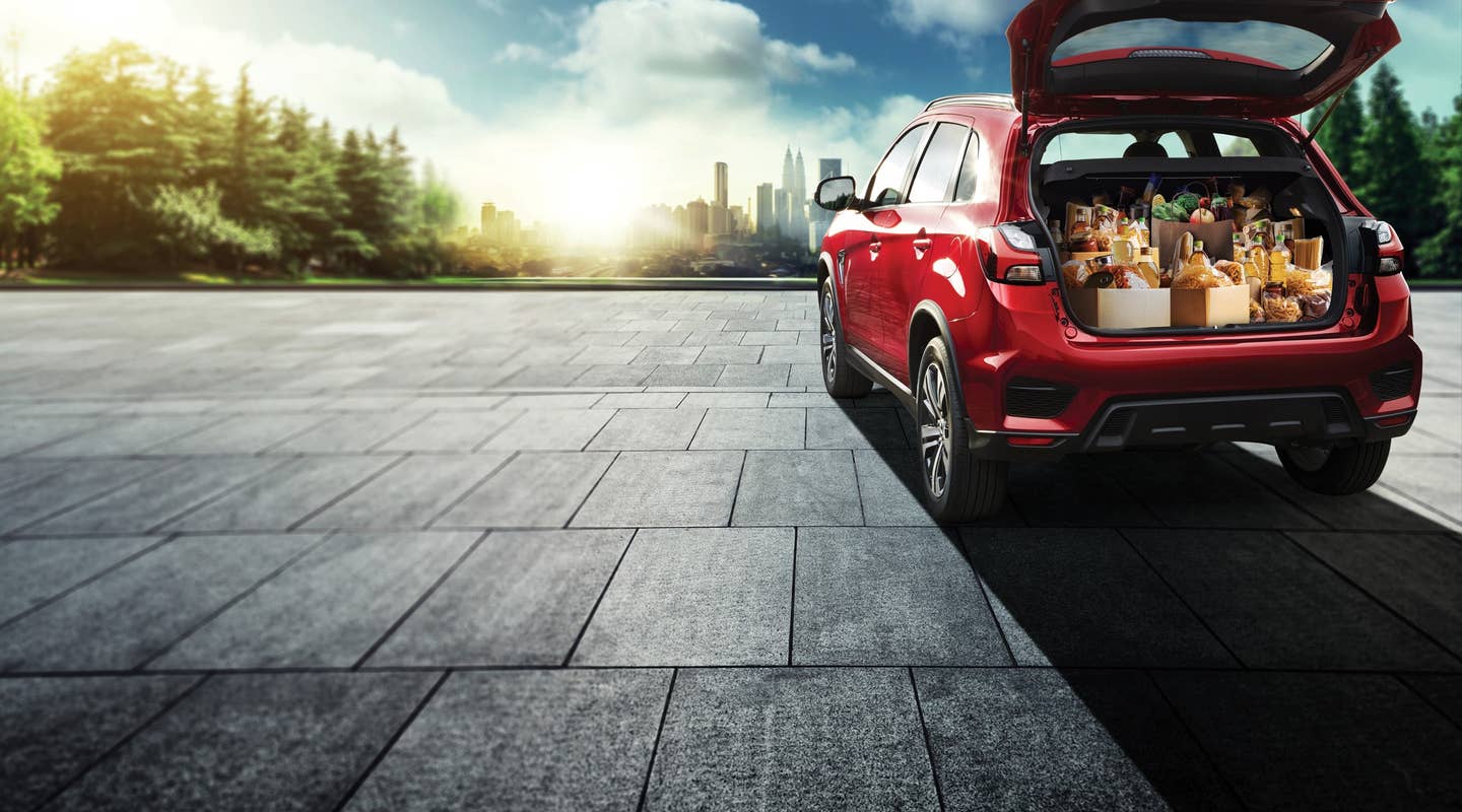 A Mitusbishi full of food