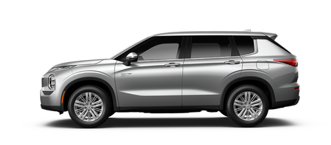 A white 2023 Mitsubishi Outlander PHEV