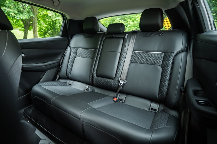 The rear seats in the Eclipse Sportback