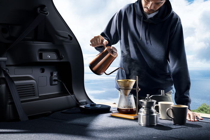 Une prise de courant de 120 V dans l’Outlander PHEV